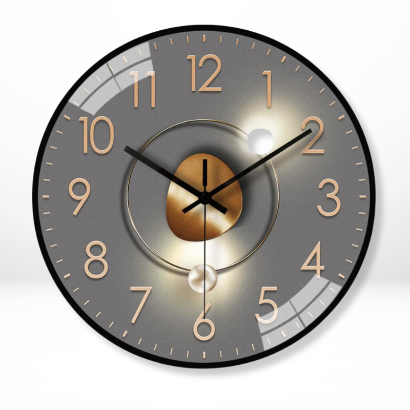 Klassisk lydløst rundt vægur Ure Tech Butik B