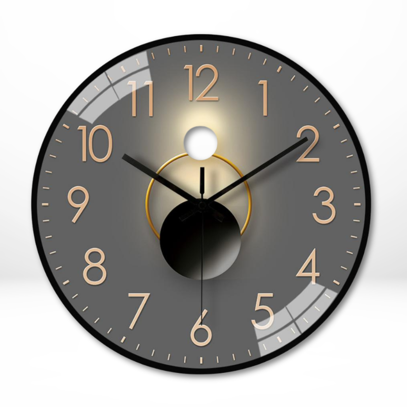 Klassisk lydløst rundt vægur Ure Tech Butik C