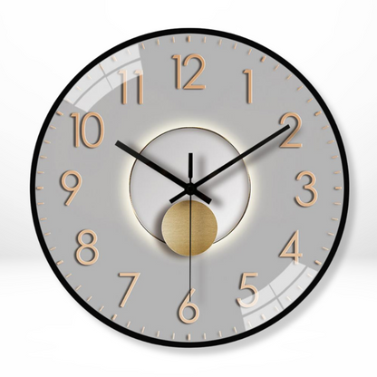 Klassisk lydløst rundt vægur Ure Tech Butik D