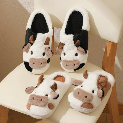 Hyggelige Ko-Tøfler – Varme & Sjove Indendørs Fodtøj Slippers Tech Butik