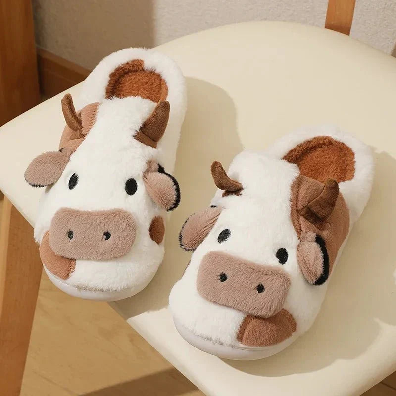 Hyggelige Ko-Tøfler – Varme & Sjove Indendørs Fodtøj Slippers Tech Butik