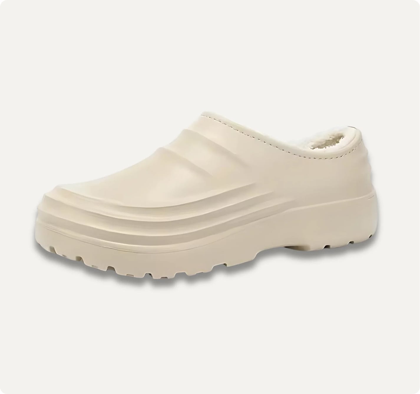 Komfortable Fuzzy Sko med Skridsikre Såler – Ergonomiske Sko til Daglig Brug Komfortsko Tech Butik Creme Kvinder 6 - Mænd 4