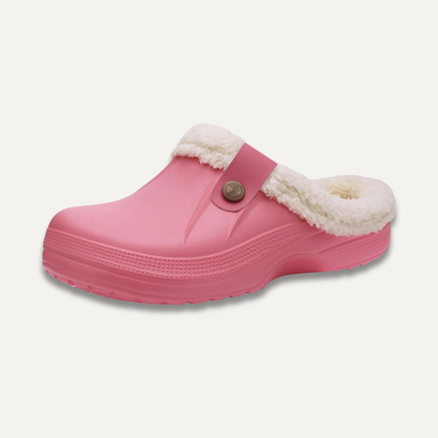 Fuzzy Clog Mules – Komfort møder funktionalitet Træsko Tech Butik Lys Pink 6