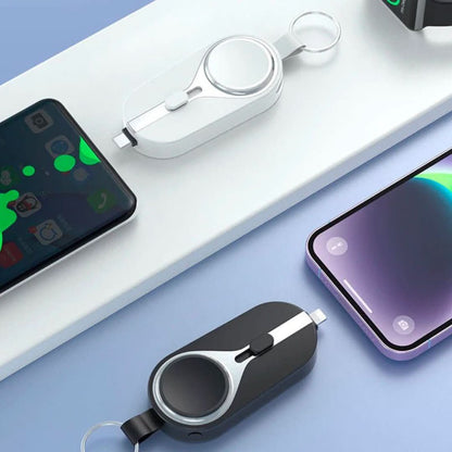 Kompakt 2-i-1 Powerbank til Smartwatch og Mobilopladning Power Bank Tech Butik