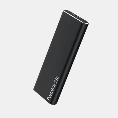 Kompakt 4TB USB-C Ekstern Harddisk med Hurtig Dataoverførsel til Bærbar Lagring Eksterne harddiske Tech Butik Sort 4TB
