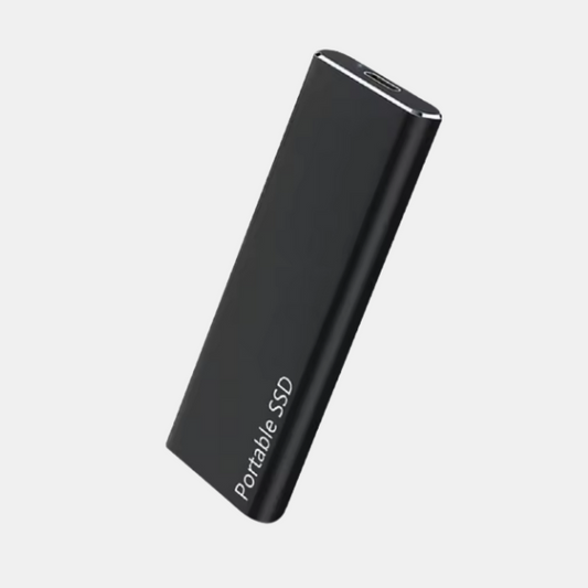 Kompakt 4TB USB-C Ekstern Harddisk med Hurtig Dataoverførsel til Bærbar Lagring Eksterne harddiske Tech Butik Sort 4TB