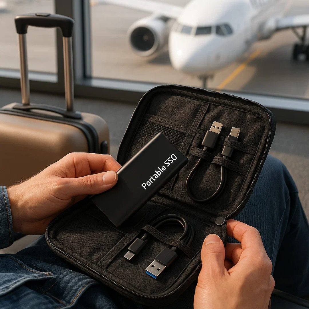 Kompakt 4TB USB-C Ekstern Harddisk med Hurtig Dataoverførsel til Bærbar Lagring Eksterne harddiske Tech Butik