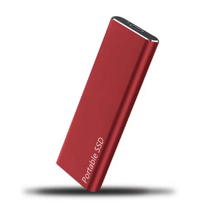 Kompakt 4TB USB-C Ekstern Harddisk med Hurtig Dataoverførsel til Bærbar Lagring Eksterne harddiske Tech Butik Rød 4TB