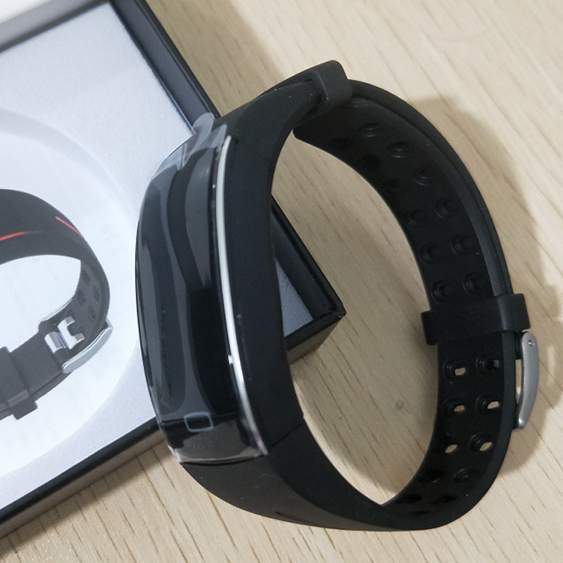 Kompakt Bluetooth Smartwatch med Sundhedsfunktioner Smart Watch Tech Butik Sort/Sølv