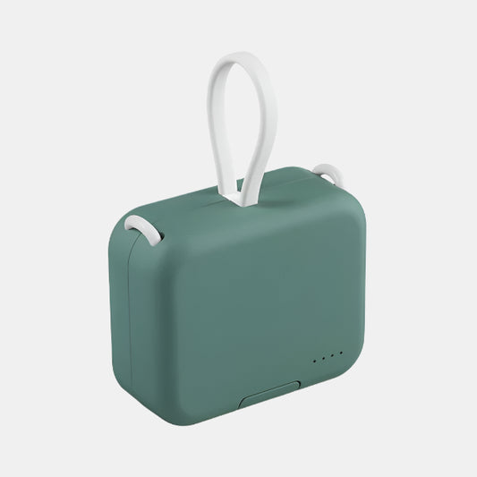 Kompakt Foldbar Powerbank med Indbygget Telefonholder Power Bank Tech Butik Grøn