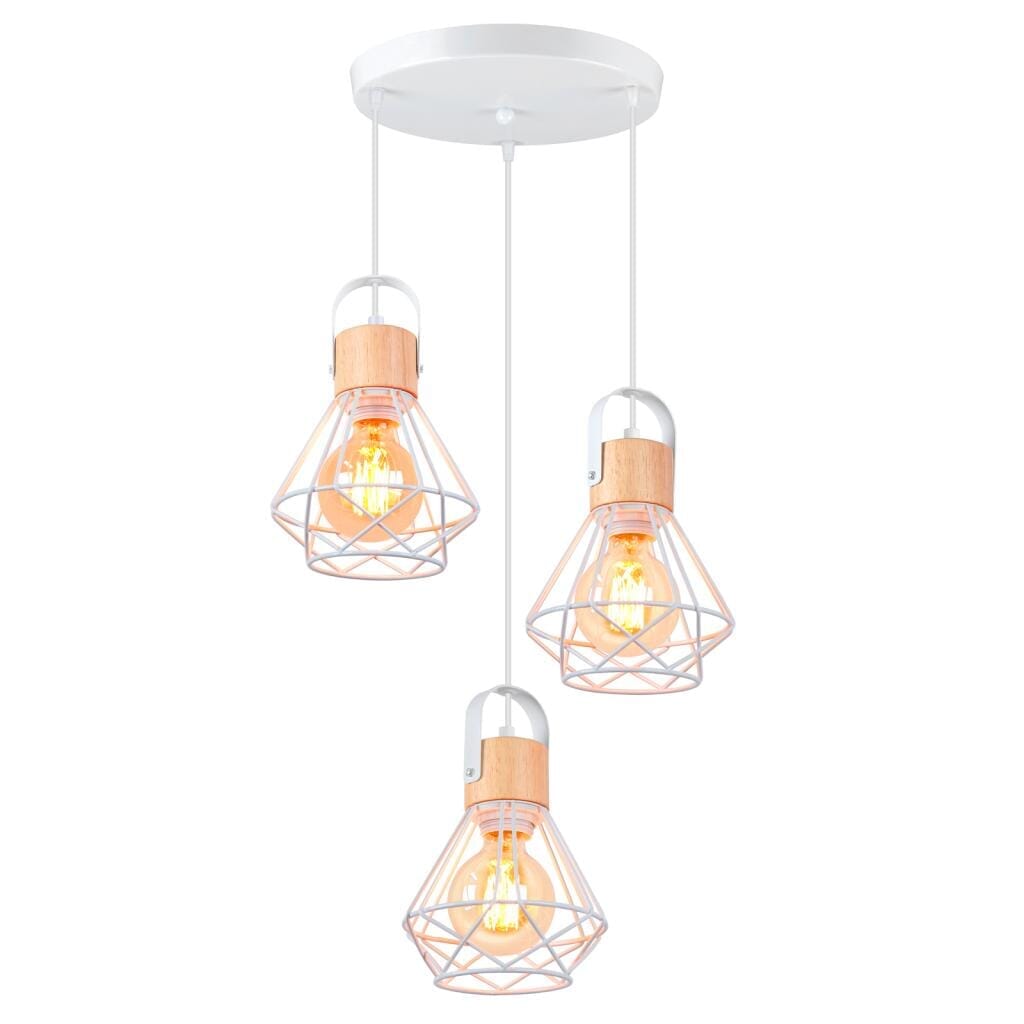 Kompakt Industriel Væglampe med Justerbar Gåsehals Væglamper Tech Butik Runde tre hvide hoveder