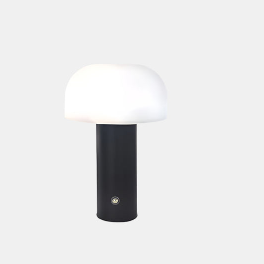 Kompakt LED Bordlampe i Svampeform med Blød Stemningsbelysning Bordlamper Tech Butik Sort B
