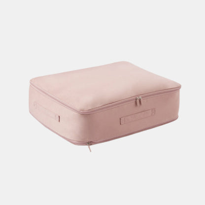 Komprimeringsopbevaringspose i Nylon – Pladsbesparende til Vintertøj og Dyner Kompressionsposer Tech Butik Rosa Stor - 54*42*30 cm