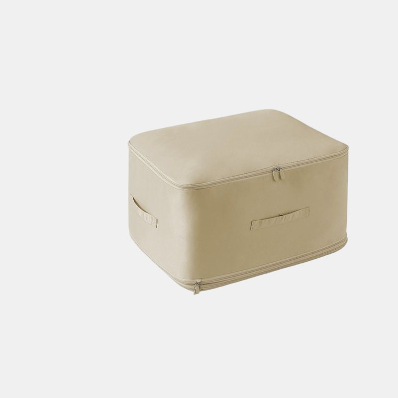 Komprimeringsopbevaringspose i Nylon – Pladsbesparende til Vintertøj og Dyner Kompressionsposer Tech Butik Beige X-stor - 54*42*60 cm