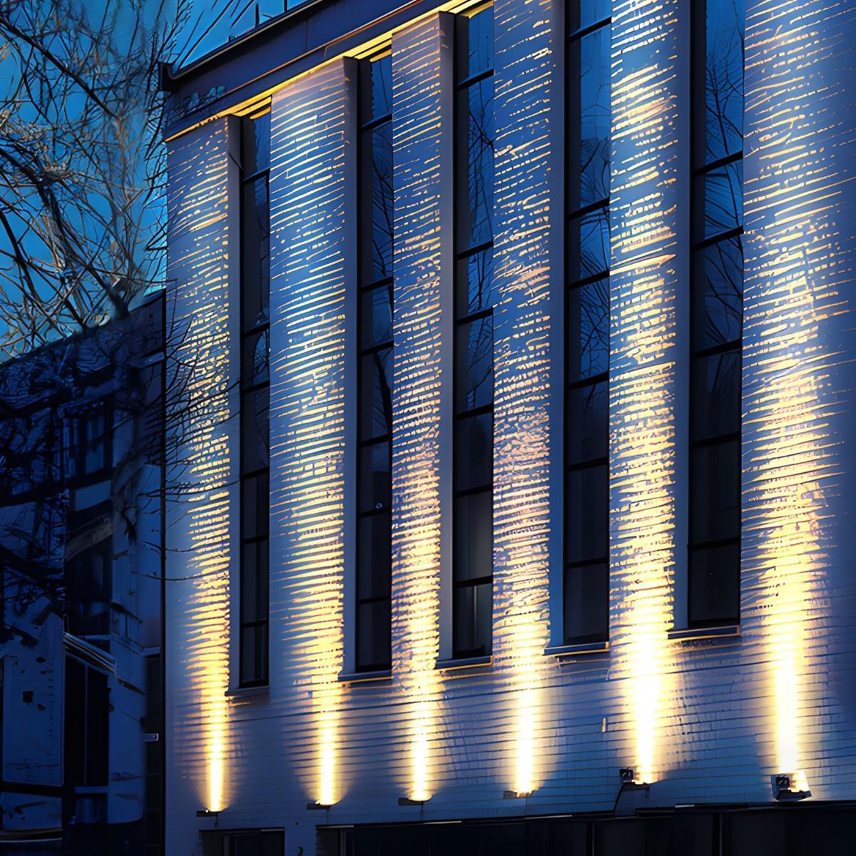 Kraftige vandtætte udendørs LED-spotlights til landskabsbelysning Spotbelysning Tech Butik Rektangulær 80W Kold Hvid