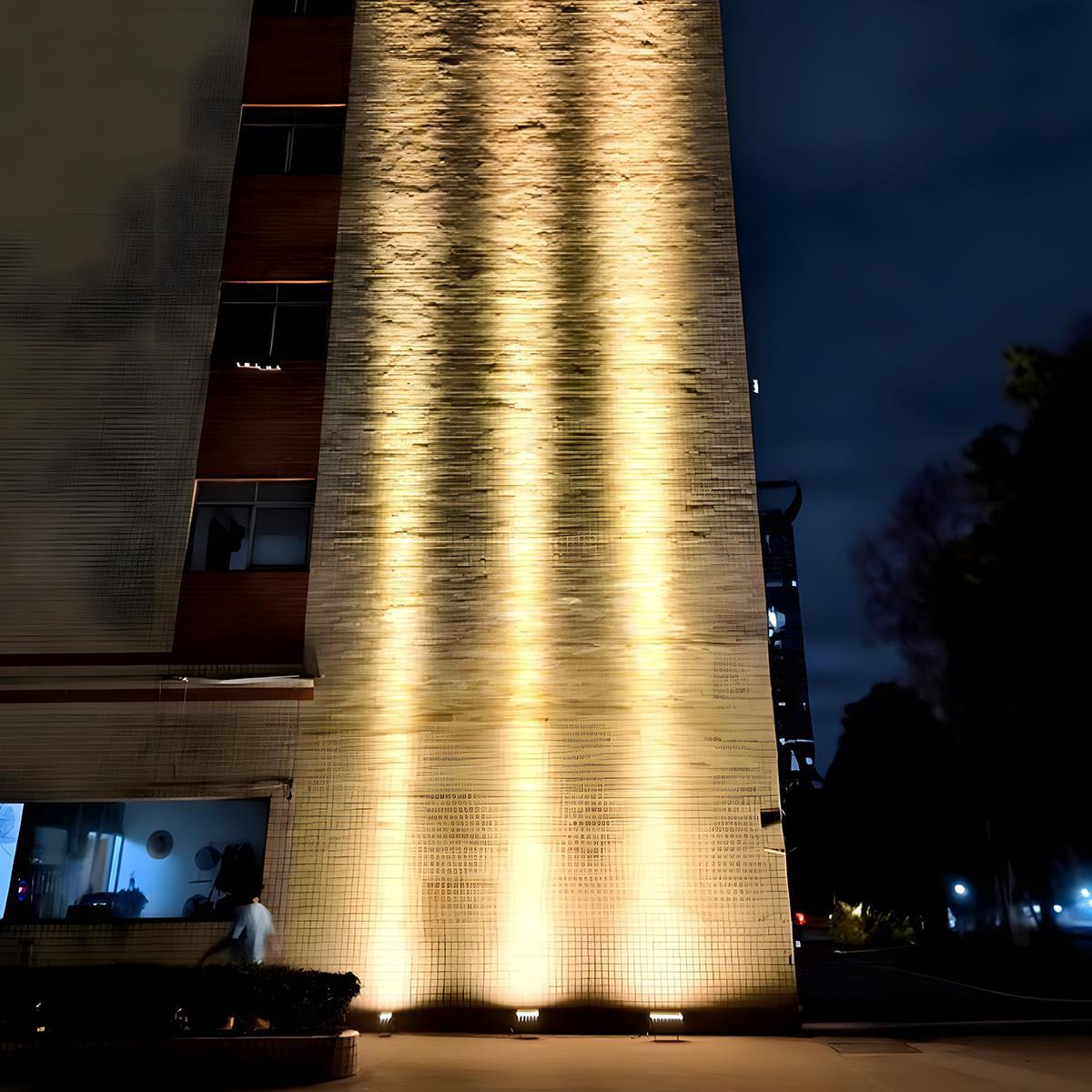 Kraftige vandtætte udendørs LED-spotlights til landskabsbelysning Spotbelysning Tech Butik Rektangulær 50W Varm Hvid