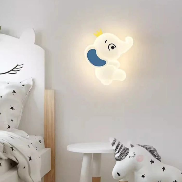 Kreativ elefant cartoon væglampe til stilfuld belysning i rummet Børnelamper Tech Butik