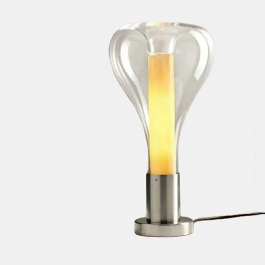 Kunstnerisk LED Bordlampe med Flydende Lysdesign Bordlamper Tech Butik Gennemsigtig