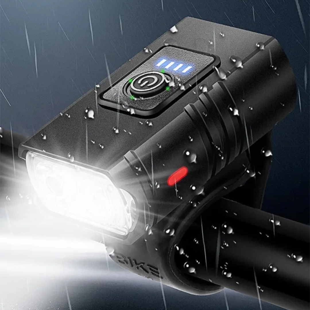 LED Cykellygte – Genopladelig Cykellygte med 6 Lysindstillinger Cykellygter Tech Butik