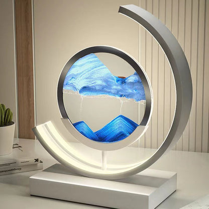 LED Sandkunst Ramme til Afslappende Hjemmedekoration Bordlamper Tech Butik