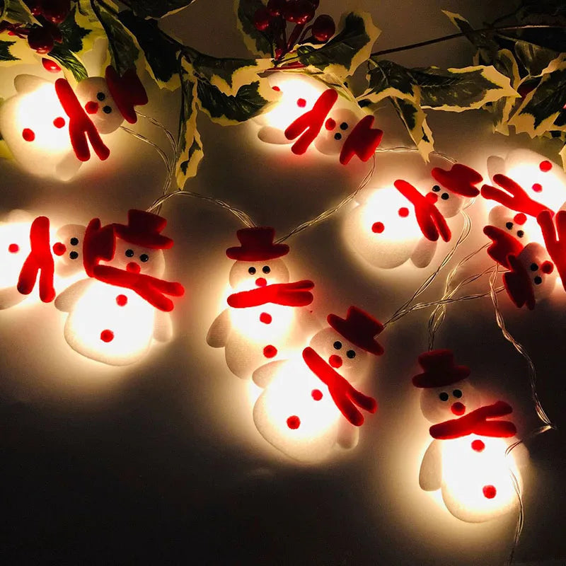 LED Snemand Julelys Kæde – 1,65 Meter Julebelysning til Indendørs og Udendørs Sæsonbestemt belysning Tech Butik