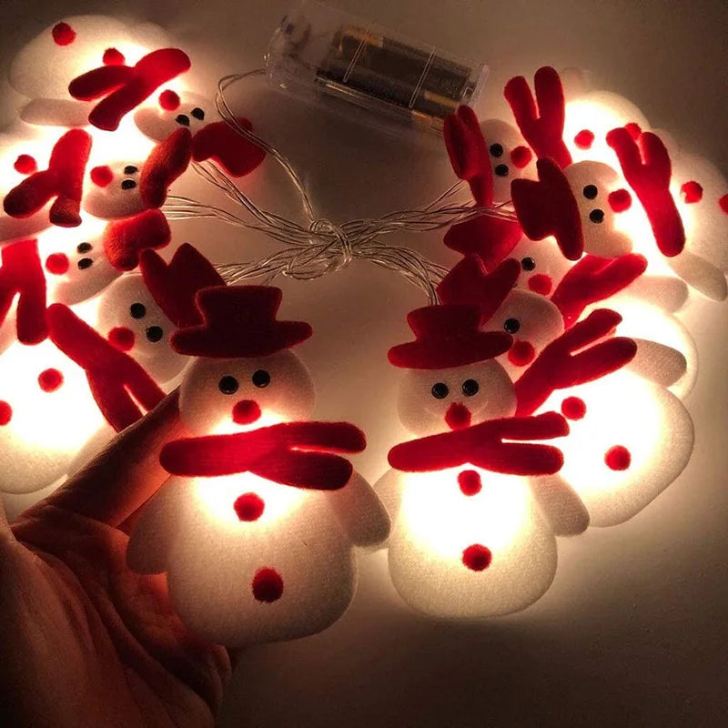LED Snemand Julelys Kæde – 1,65 Meter Julebelysning til Indendørs og Udendørs Sæsonbestemt belysning Tech Butik
