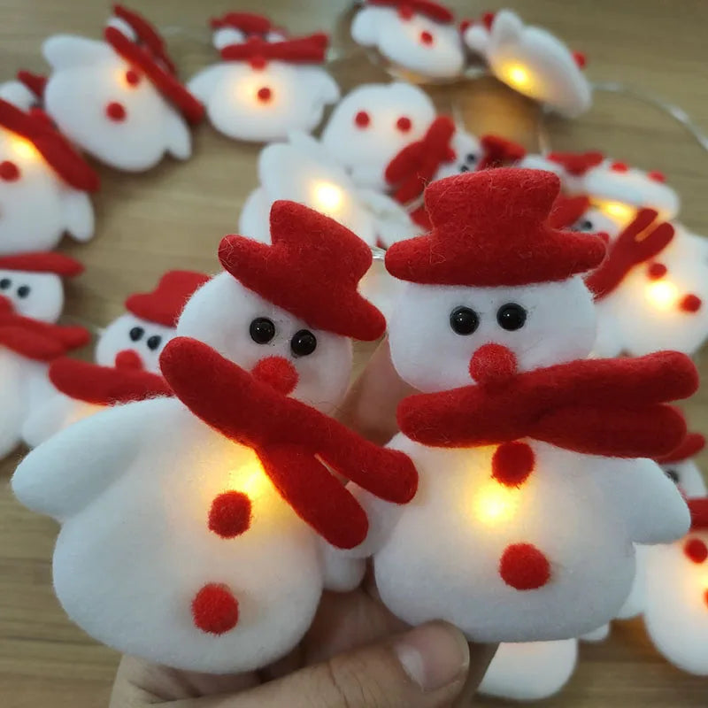 LED Snemand Julelys Kæde – 1,65 Meter Julebelysning til Indendørs og Udendørs Sæsonbestemt belysning Tech Butik
