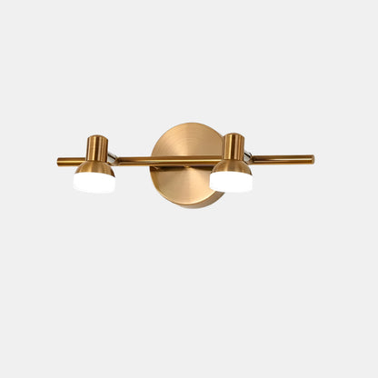 LED væglampe spejl med flere hoveder til badeværelse og soveværelse Væglamper Tech Butik Guld Varm hvid 2 Hoveder