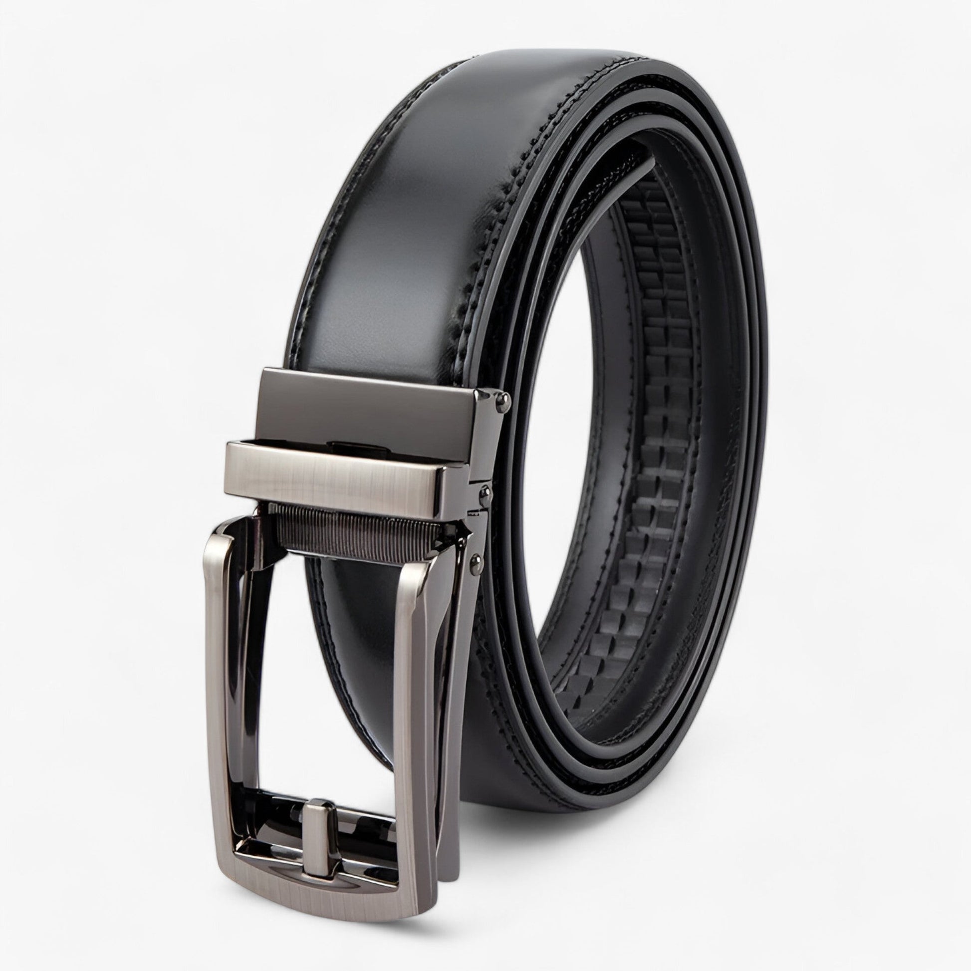 Herre Ko-Læderbælte – Tidløs Elegance og Hverdagsalsidighed Bælter Tech Butik Sort 110cm