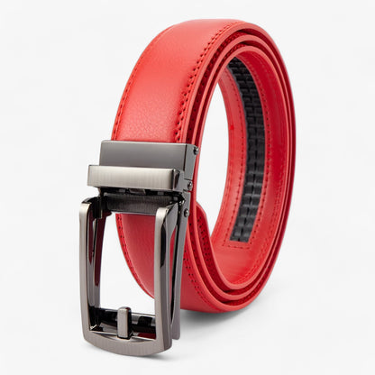 Herre Ko-Læderbælte – Tidløs Elegance og Hverdagsalsidighed Bælter Tech Butik Rød 110cm