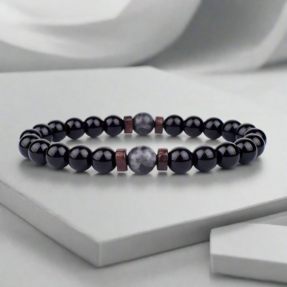 Naturligt Lavasteinsarmbånd – Styrke, Stil & Sofistikation Jewelry Bracelet Standard Tech Butik Sort S-17cm