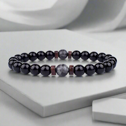 Naturligt Lavasteinsarmbånd – Styrke, Stil & Sofistikation Jewelry Bracelet Standard Tech Butik Sort S-17cm