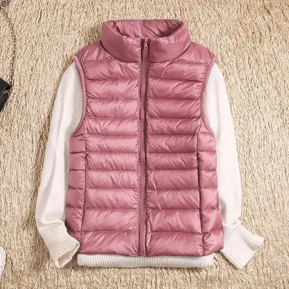 Ultra-Let Dunvest – Varm, Stilfuld og Alsidig Veste Tech Butik Rosa S