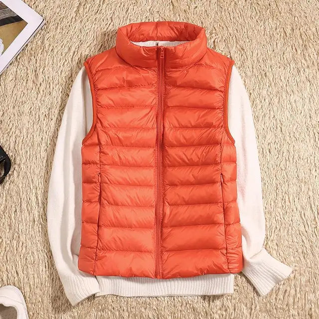 Ultra-Let Dunvest – Varm, Stilfuld og Alsidig Veste Tech Butik Orange S