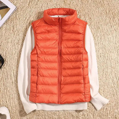Ultra-Let Dunvest – Varm, Stilfuld og Alsidig Veste Tech Butik Orange S