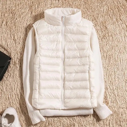 Ultra-Let Dunvest – Varm, Stilfuld og Alsidig Veste Tech Butik Hvid S