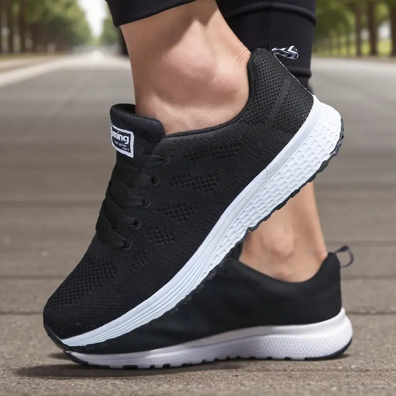 Ultralette Åndbare Sneakers – Komfort & Stil til Hverdag Sko Tech Butik Sort 36