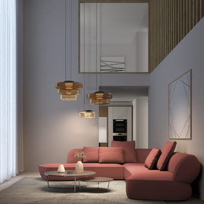 Loftlampe i Bauhaus-stil med Glas Pendellampe Tech Butik