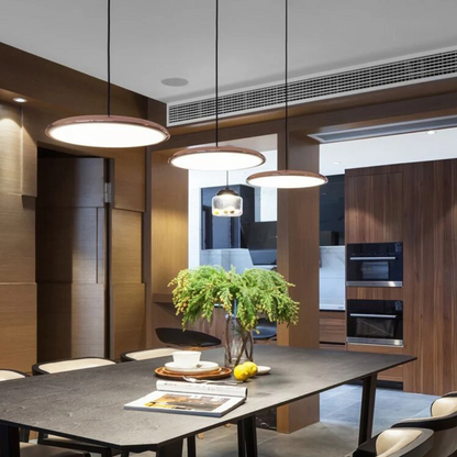 Stilfuld LED-loftslampe i træ til moderne interiører Pendellampe Tech Butik