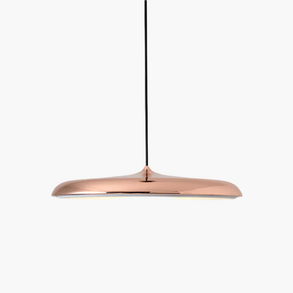 Stilfuld LED-loftslampe i træ til moderne interiører Pendellampe Tech Butik Roséguld 25cm