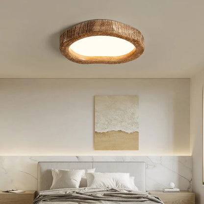 Loftlampe med Trælook og LED-lys Loftlamper Tech Butik