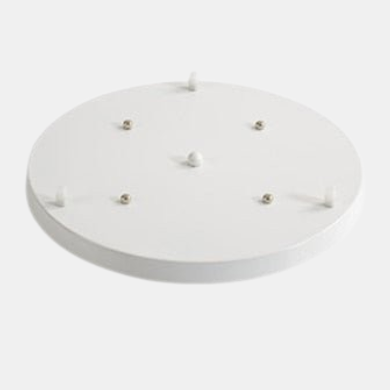 Loftskålsbase til Pendellampe Pendellampe Tech Butik Hvid 3 Huller 30cm rund