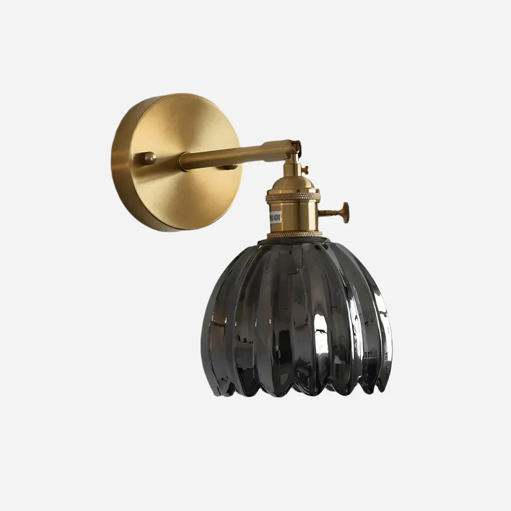 Lotus inspireret dekorativ væglampe Lamp Tech Butik Sort