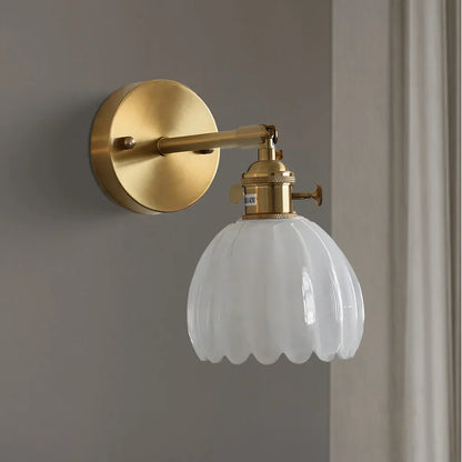 Lotus inspireret dekorativ væglampe Lamp Tech Butik Hvid