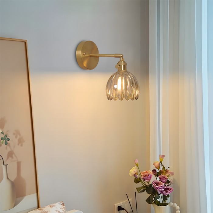 Lotus inspireret dekorativ væglampe Lamp Tech Butik