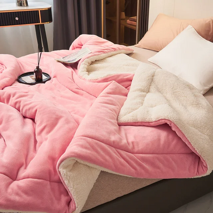 Luksuriøst Fleece Tæppe - Blødt Og Varmt Design Til Stue Og Soveværelse Fleece-tæppe Tech Butik Rosa 100 x 120 cm