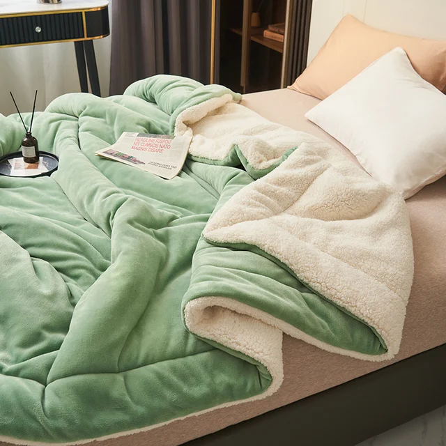 Luksuriøst Fleece Tæppe - Blødt Og Varmt Design Til Stue Og Soveværelse Fleece-tæppe Tech Butik Lysgrøn 100 x 120 cm