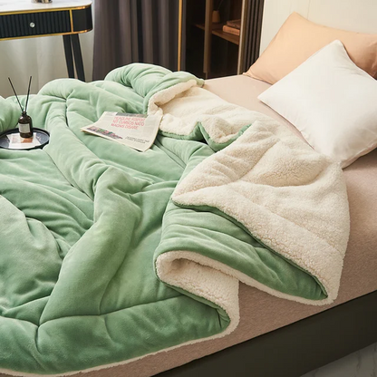 Luksuriøst Fleece Tæppe - Blødt Og Varmt Design Til Stue Og Soveværelse Fleece-tæppe Tech Butik Lysgrøn 100 x 120 cm