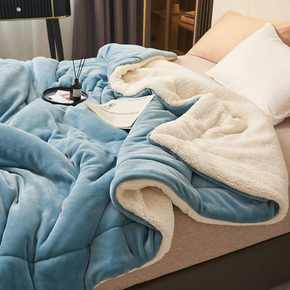Luksuriøst Fleece Tæppe - Blødt Og Varmt Design Til Stue Og Soveværelse Fleece-tæppe Tech Butik Blå 100 x 120 cm