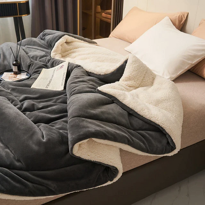 Luksuriøst Fleece Tæppe - Blødt Og Varmt Design Til Stue Og Soveværelse Fleece-tæppe Tech Butik Sort 100 x 120 cm